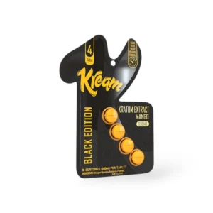 Kream Black Edition Next Gen Kratom Extract Mango Chewable Tablets 200mg