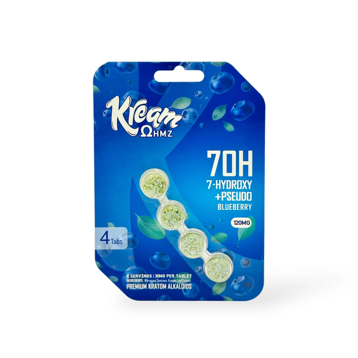 Kream-OHMZ-7-OH-7-Hydroxy-_-Pseudo-Tablets-Blueberry-30mg-Per-Tablet__15000 (1) Kream OHMZ 7-OH 7-Hydroxy + Pseudo Tablets Blueberry 30mg Per Tablet