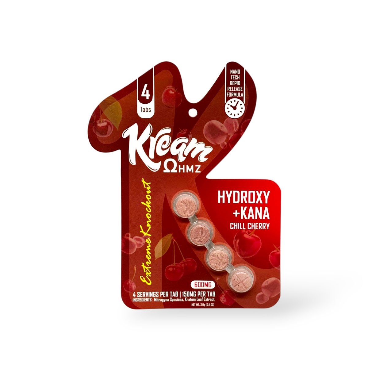 Kream OHMZ 7-OH + Kana Chill Cherry 150mg Per Tablet Kream OHMZ 7-OH + Kana Chill Cherry 150mg Per Tablet
